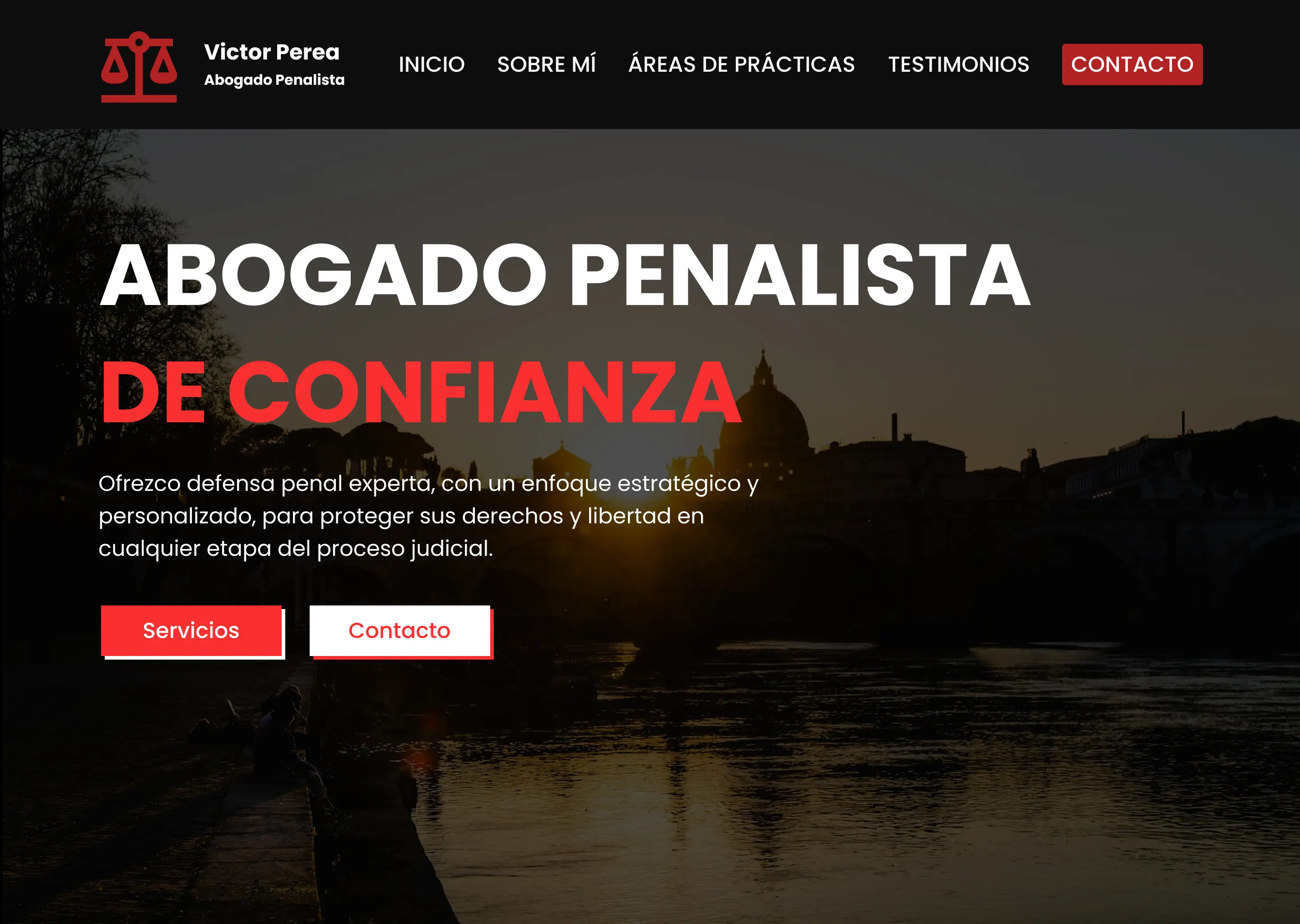 Pagina web de abogado