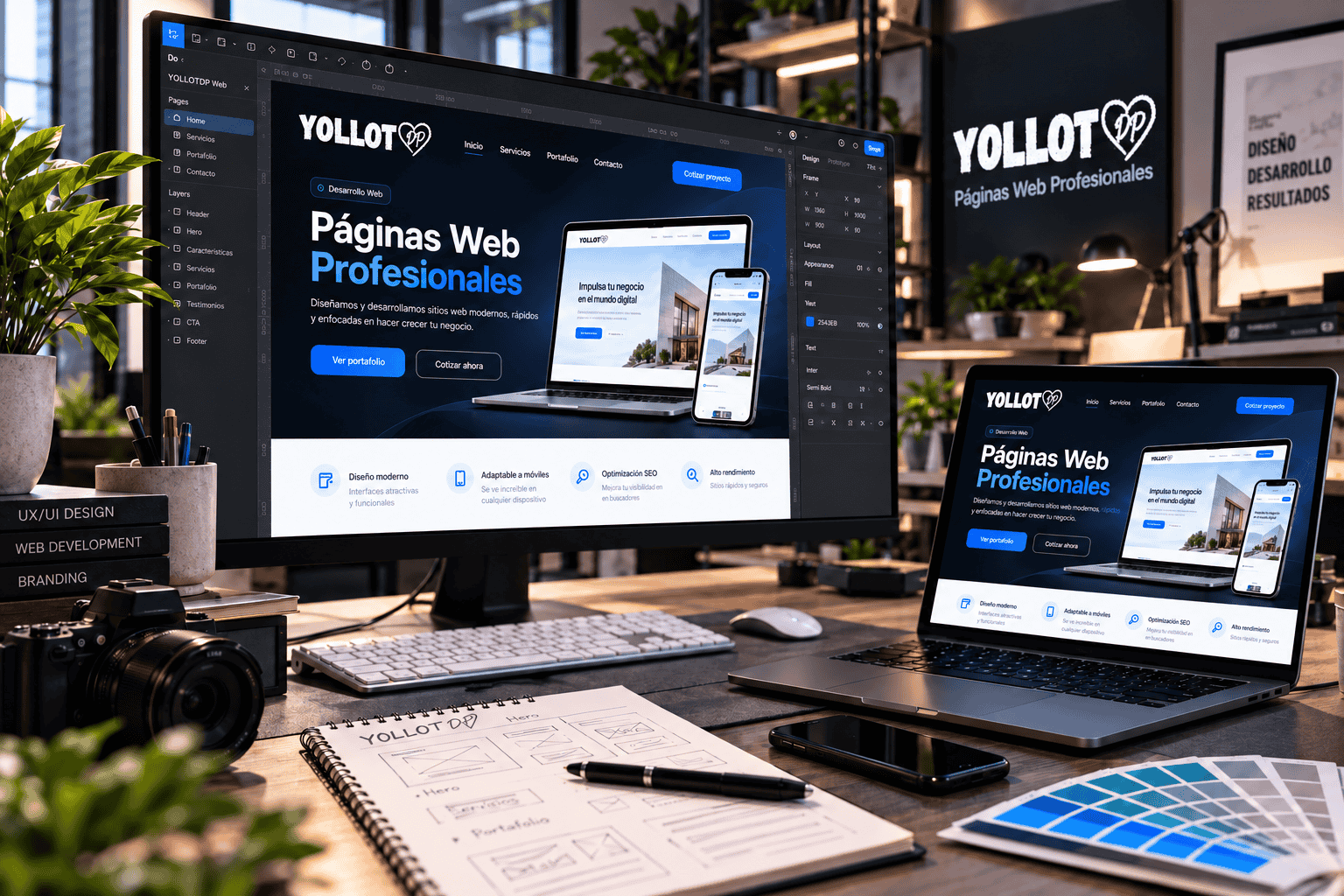 Diseño de página web profesional desarrollado por YollotDP